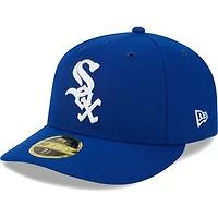 Men's New Era  Royal Chicago White Sox White Logo Low Profile 59FIFTY Fitted Hat