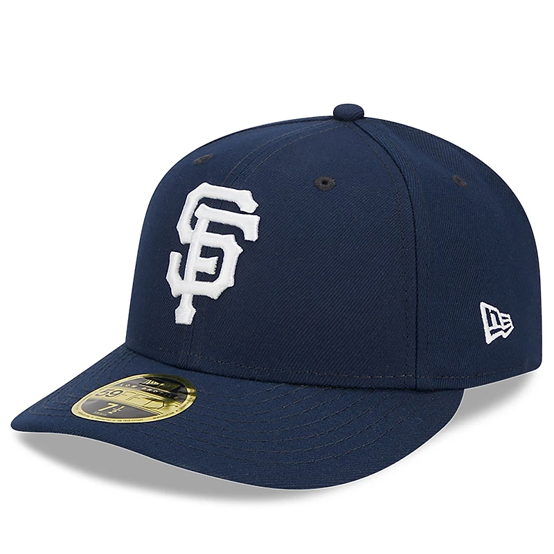Men's New Era Navy San Francisco Giants Oceanside Low Profile 59FIFTY Fitted Hat