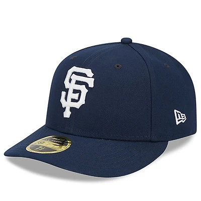 Men's New Era Navy San Francisco Giants Oceanside Low Profile 59FIFTY Fitted Hat