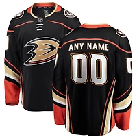 Men's Fanatics Black Anaheim Ducks Breakaway - Custom Jersey