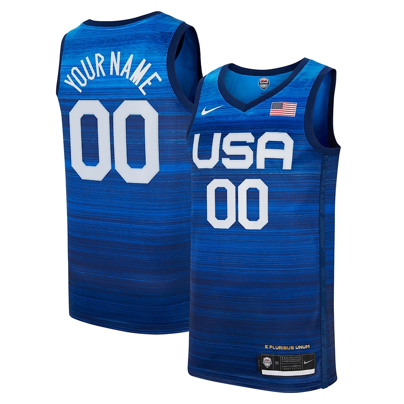 Men's Nike Navy USA Basketball Limited Custom Jersey