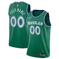 Men's Nike Green Dallas Mavericks 2020/21 Hardwood Classics Swingman Custom Jersey