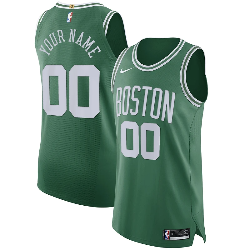Men's Nike Green Boston Celtics 2020/21 Authentic Custom Jersey - Icon Edition