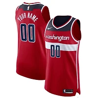 Men's Nike Red Washington Wizards 2020/21 Authentic Custom Jersey - Icon Edition