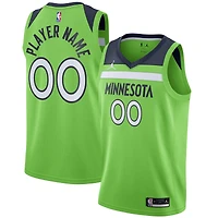 Men's Jordan Brand Green Minnesota Timberwolves Swingman Custom Jersey - Statement Edition