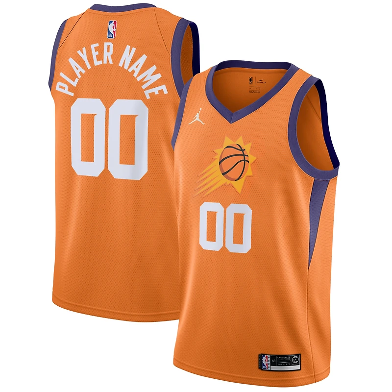 Men's Jordan Brand Orange Phoenix Suns Swingman Custom Jersey - Statement Edition