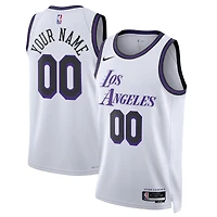 Unisex Nike White Los Angeles Lakers 2022/23 Swingman Custom Jersey - City Edition