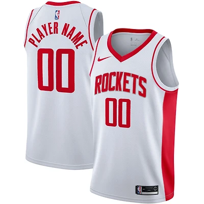 Men's Nike White Houston Rockets 2020/21 Swingman Custom Jersey - Association Edition
