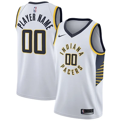 Men's Nike White Indiana Pacers 2020/21 Swingman Custom Jersey - Association Edition