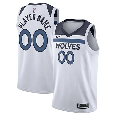 Men's Nike White Minnesota Timberwolves 2020/21 Swingman Custom Jersey - Association Edition