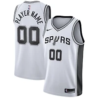 Men's Nike White San Antonio Spurs 2020/21 Swingman Custom Jersey - Association Edition
