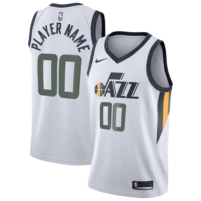 Men's Nike White Utah Jazz 2020/21 Swingman Custom Jersey - Association Edition