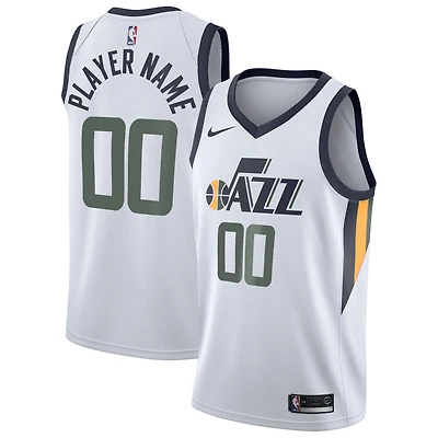 Men's Nike White Utah Jazz 2020/21 Swingman Custom Jersey - Association Edition
