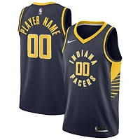 Men's Nike Navy Indiana Pacers 2020/21 Swingman Custom Jersey - Icon Edition