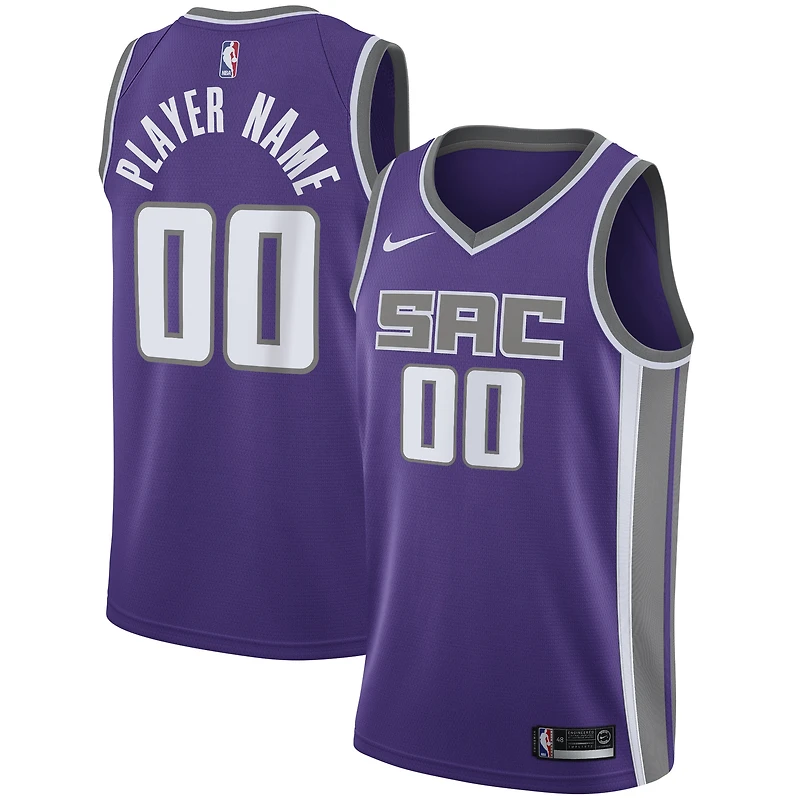 Men's Nike Purple Sacramento Kings 2020/21 Swingman Custom Jersey - Icon Edition