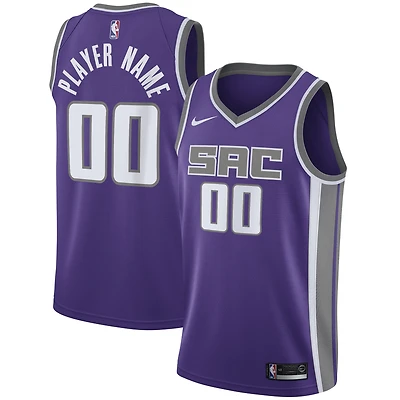 Men's Nike Purple Sacramento Kings 2020/21 Swingman Custom Jersey - Icon Edition