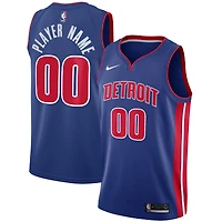 Men's Nike Blue Detroit Pistons Swingman Custom Jersey - Icon Edition