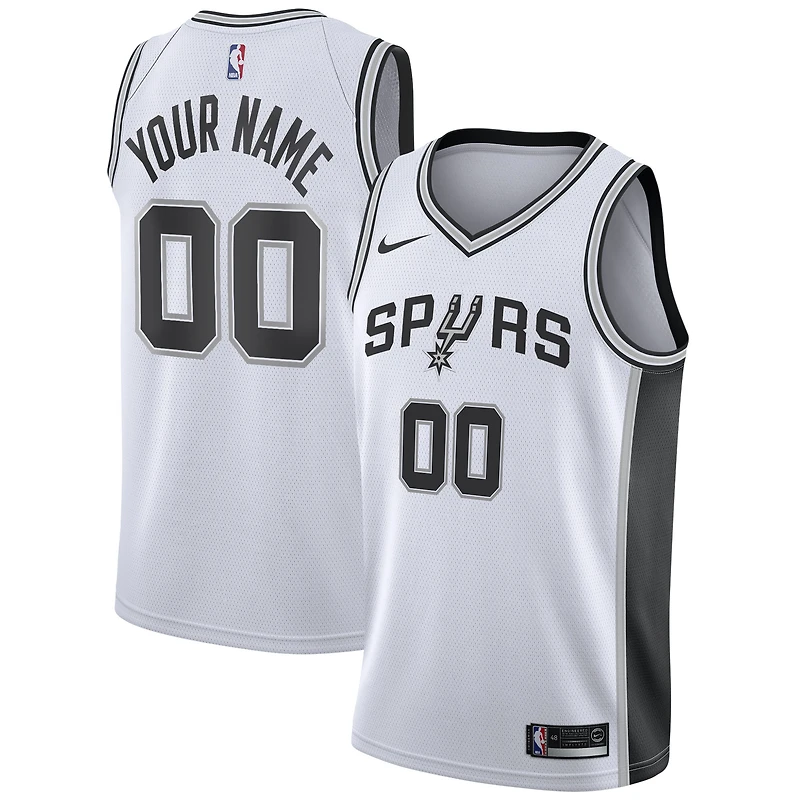 Men's Nike White San Antonio Spurs Custom Swingman Jersey - Association Edition