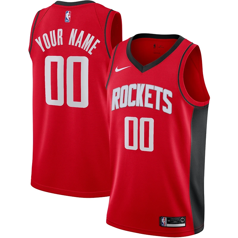 Men's Nike Red Houston Rockets Custom Swingman Jersey - Icon Edition