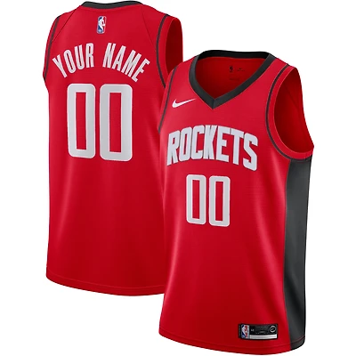 Men's Nike Red Houston Rockets Custom Swingman Jersey - Icon Edition