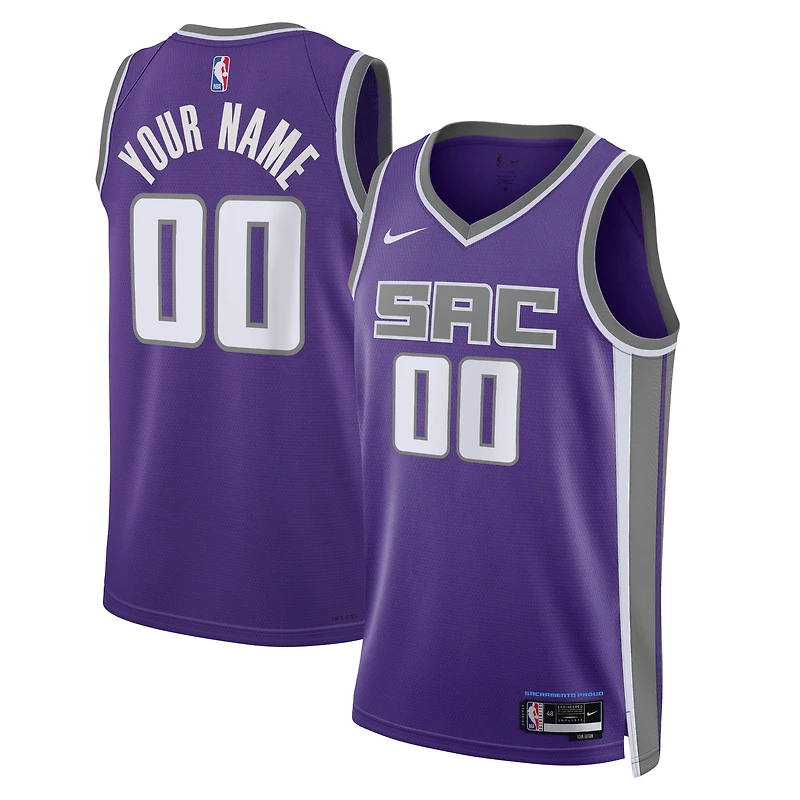 Unisex Nike Purple Sacramento Kings Swingman Custom Jersey - Icon Edition