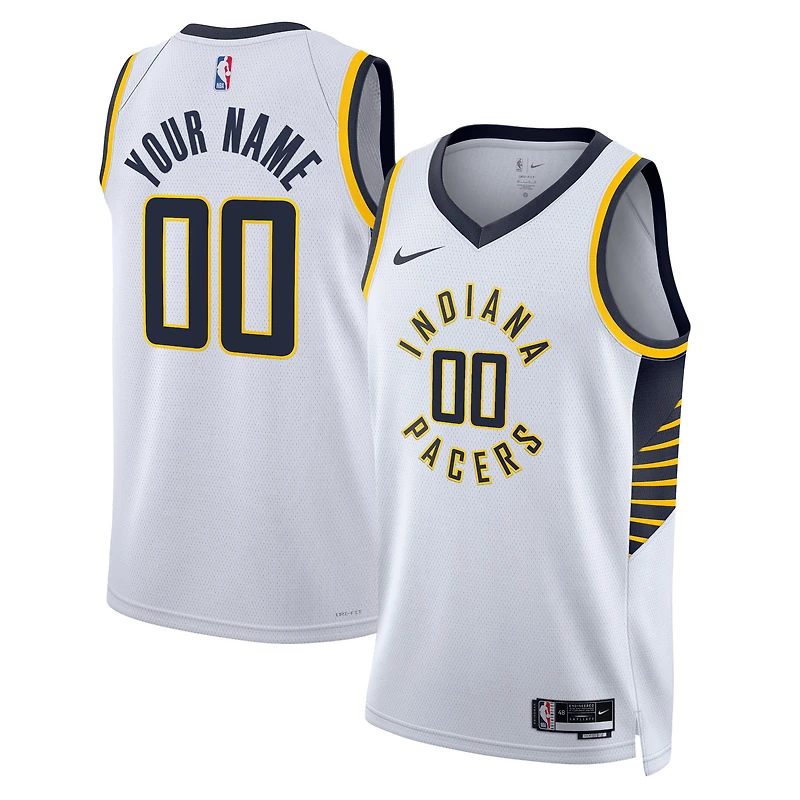 Unisex Nike White Indiana Pacers Swingman Custom Jersey - Association Edition