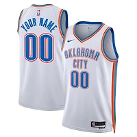 Unisex Nike White Oklahoma City Thunder Swingman Custom Jersey - Association Edition