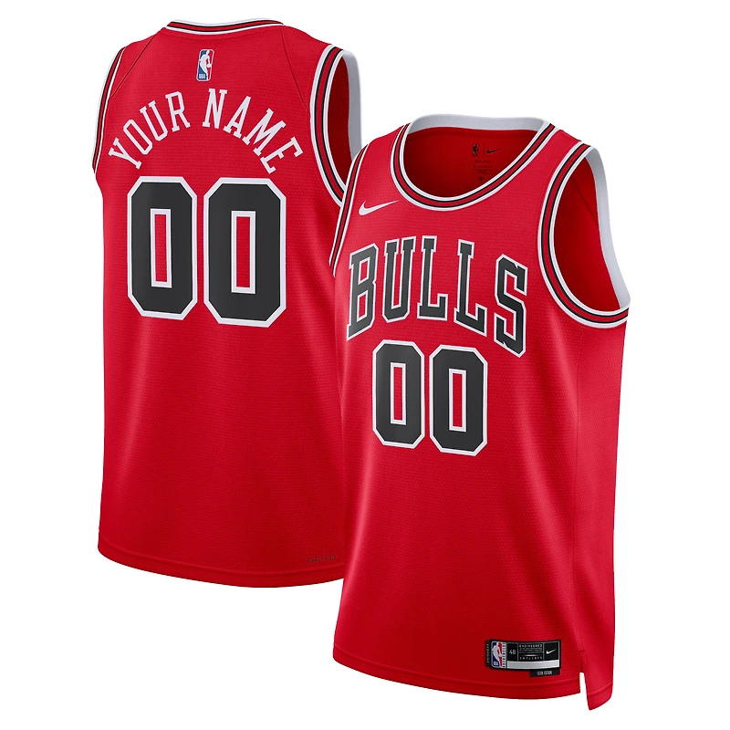 Unisex Nike Red Chicago Bulls Swingman Custom Jersey - Icon Edition