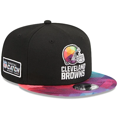 Men's New Era  Black Cleveland Browns 2023 NFL Crucial Catch 9FIFTY Snapback Hat