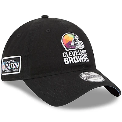 Men's New Era  Black Cleveland Browns 2023 NFL Crucial Catch 9TWENTY Adjustable Hat