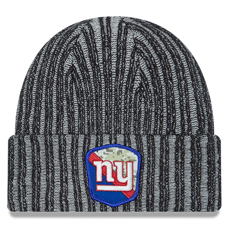 Men's New Era  Black New York Giants 2023 Salute To Service Cuffed Knit Hat