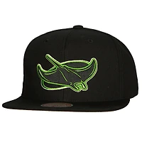 Men's Mitchell & Ness Black Tampa Bay Rays Cooperstown Collection True Classics Snapback Hat