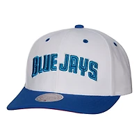 Men's Mitchell & Ness White Toronto Blue Jays Cooperstown Collection Pro Crown Snapback Hat