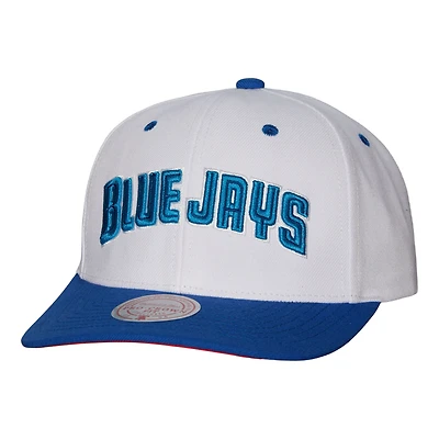 Men's Mitchell & Ness White Toronto Blue Jays Cooperstown Collection Pro Crown Snapback Hat