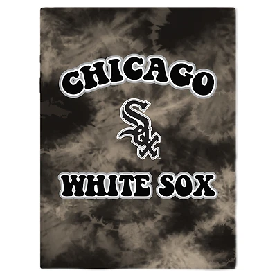 Chicago White Sox 60'' x 80'' Bubble Tie-Dye Flannel Sherpa Blanket