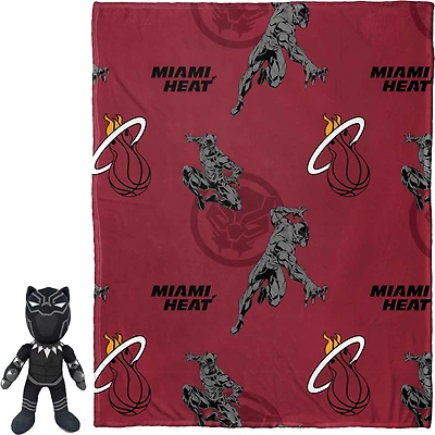 Northwest x Disney Miami Heat Black Panther Hugger Pillow & Throw Blanket Set