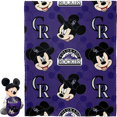 Northwest x Disney Colorado Rockies Mickey Hugger Pillow & Silk Touch Throw Set