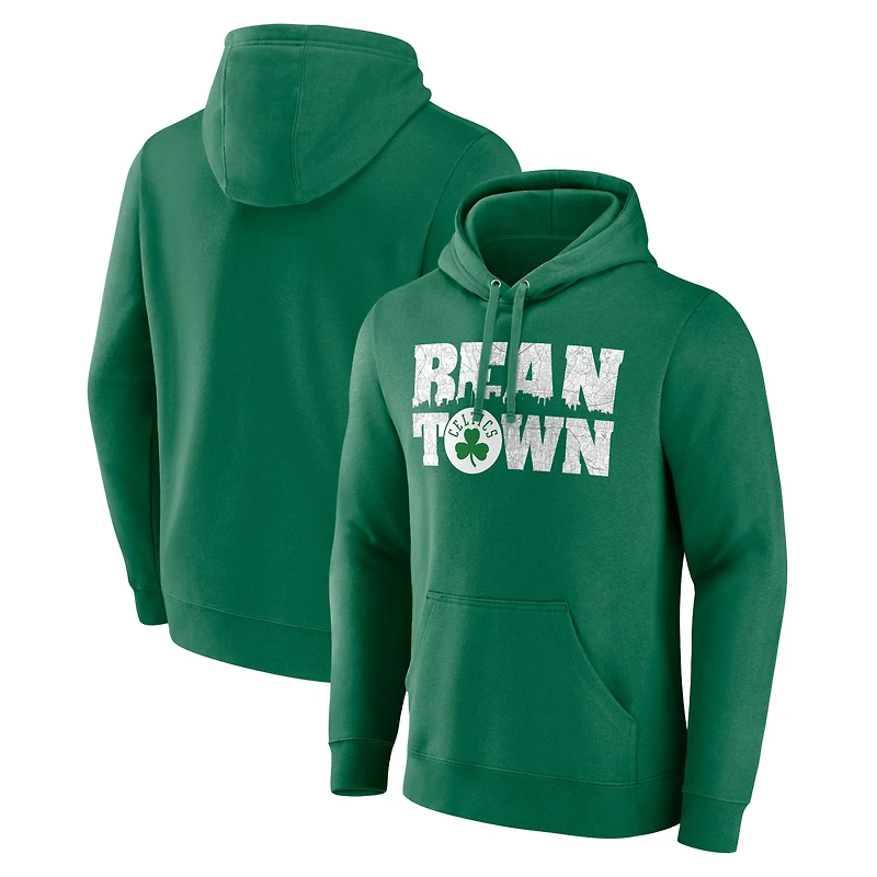 Men's Kelly Green Boston Celtics Announcer Pullover Hoodie