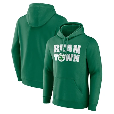 Men's Kelly Green Boston Celtics Announcer Pullover Hoodie