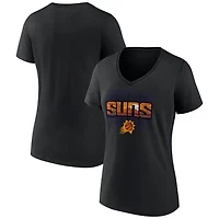 Women's Black Phoenix Suns Announcer V-Neck T-Shirt
