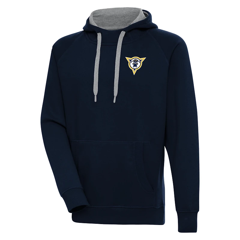 Men's Antigua  Navy Fort Wayne Mad Ants Victory Pullover Hoodie
