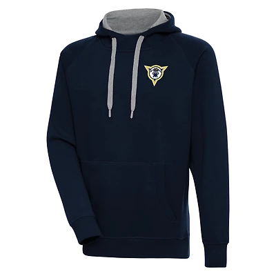 Men's Antigua  Navy Fort Wayne Mad Ants Victory Pullover Hoodie