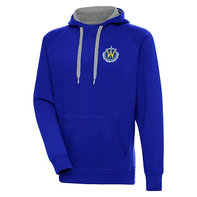 Men's Antigua  Royal Santa Cruz Warriors Victory Pullover Hoodie