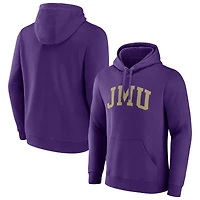 Men's Purple James Madison Dukes Basic Arch Pullover Hoodie