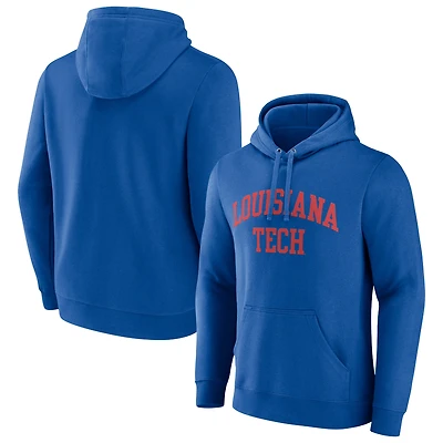 Men's Royal Louisiana Tech Bulldogs Basic Arch Pullover Hoodie