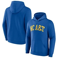 Men's Royal North Carolina A&T Aggies Basic Arch Pullover Hoodie
