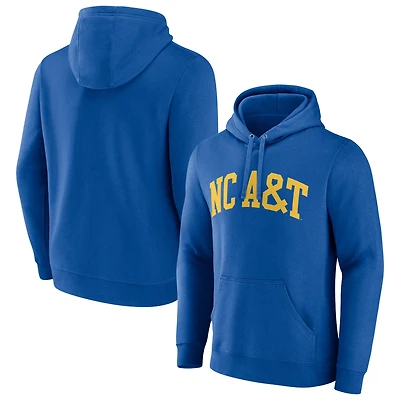 Men's Royal North Carolina A&T Aggies Basic Arch Pullover Hoodie