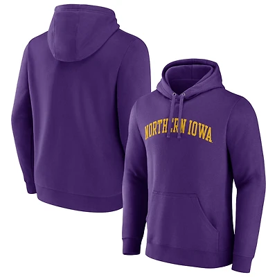 Men's Purple Northern Iowa Panthers Basic Arch Pullover Hoodie