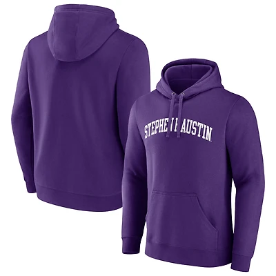 Men's Purple Stephen F Austin Lumberjacks Basic Arch Pullover Hoodie