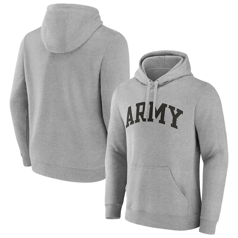 Men's Gray Army Black Knights Basic Arch Pullover Hoodie